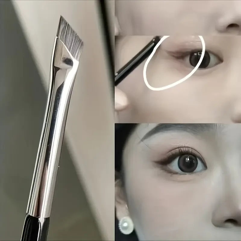 Eye Shadow Brush Ultra Thin Sickle Diagonal Makeup Brush Horizontal Silkworm Brush Eyebrow Brush