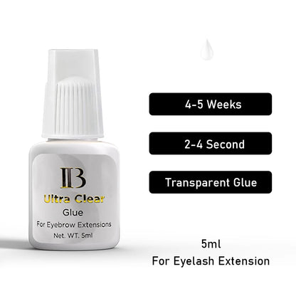 1 Bottle Original IB Super Plus Glue for Eyelash Extensions 5ml Korea Professional IB Gold Wine Red Cap Glue Makeup Tools Shop