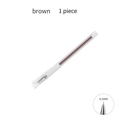 1Pc Tattoo Skin Marker Pen White Black Pink Color Pen for Permanent Makeup Eyebrow Scribe Waterproof Brow Pencil Tattoo Tools