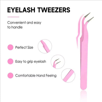 MAIOJIE DIY Clusters Lash Kit 8-16mm Mix Bond&Seal Tweezers Lash Set for Self Application Makeup Individual Eyelash Extensions