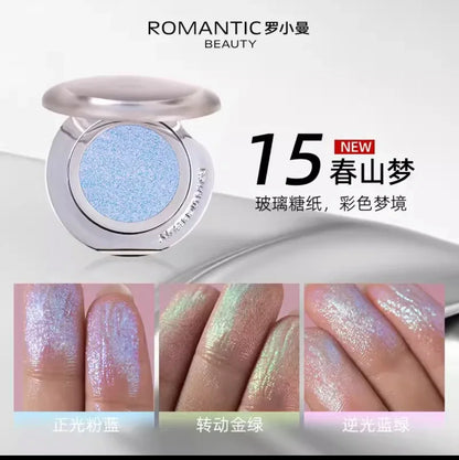 RMT High Gloss Chameleon Highlight Matte Purple Fine Powder Blusher Shiny Face Brightening Integrated Plate Makeup