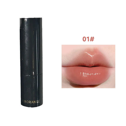 Lipstick Red Brown Lipstick Waterproof Moisturizing Mirror Lipstick Lip Gloss Natural Long-Lasting Makeup Valentine's Day Gift