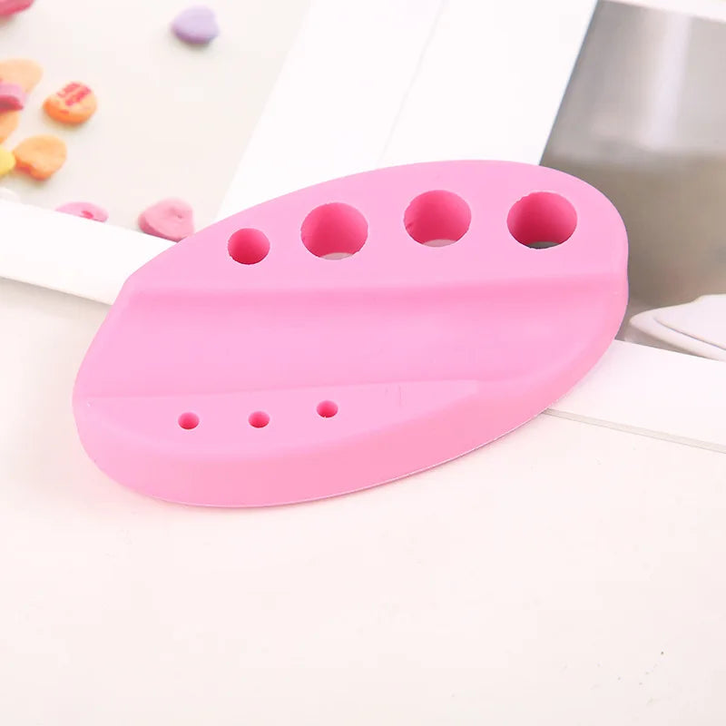 Oval Silicone Porta Cosmeticos Holder Stand For Microblading Pigment Ink Cup Machine Permanent Makeup Tattoo Accessories Supplie