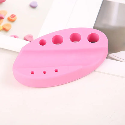 Oval Silicone Porta Cosmeticos Holder Stand For Microblading Pigment Ink Cup Machine Permanent Makeup Tattoo Accessories Supplie