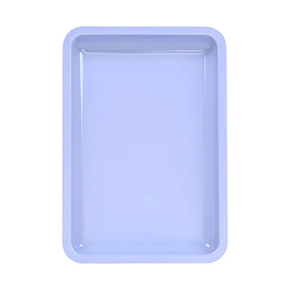 Square Stainless Steel Cosmetic Tray Eyelash Tools Tray Nail Art Equipment Plate False Nails Dish Tool Makeup Table Storage