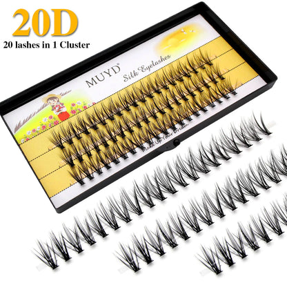 Super Bunch 20D/30D/40D/50D 60 Bundles Mink Eyelashes Extension Natural Volume Fake Lashes Individual Cluster Makeup Tools Cilia