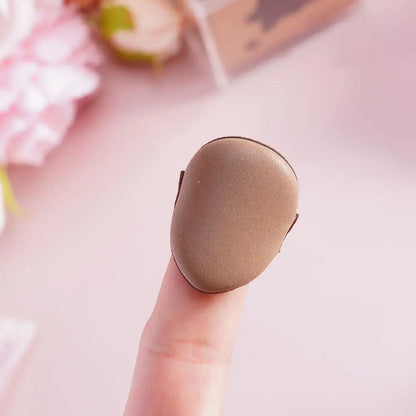 Cute Chocolate Biscuit Makeup Blender Puff Air Cushion Foundation Sponge Loose Powder Puffs Cosmetic Applicator Tool