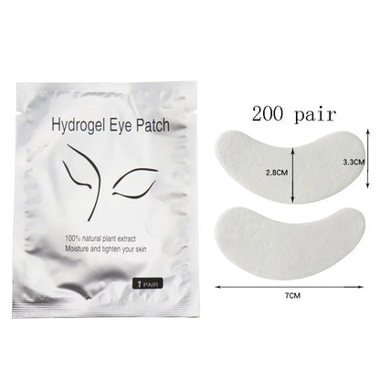 50/100/200 Pairs Eyelash Pad Gel Hydrogel Eye Patch Grafting Under Eye Paper Sticker Fox Wraps Eyelash Extension Makeup Tools