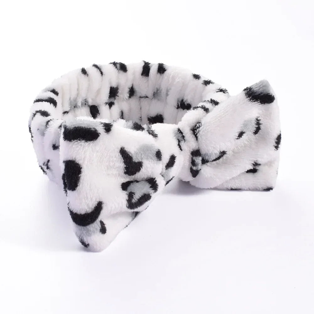 Women Makeup Coral Fleece Headband Wash Face Soft Hair Holder Elastic Top Knot Hairbands Girl Headwear Hair Accessories