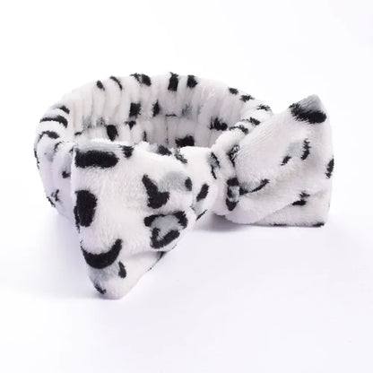 Women Makeup Coral Fleece Headband Wash Face Soft Hair Holder Elastic Top Knot Hairbands Girl Headwear Hair Accessories