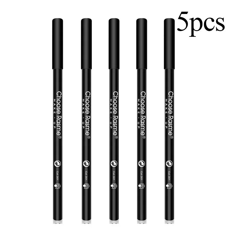 1/5/20pc Lasting Waterproof Liquid Eyeliner Non-fading Smooth Quick Drying Eyeliner Pencil No Ink Leakage Black Eye Liner Makeup