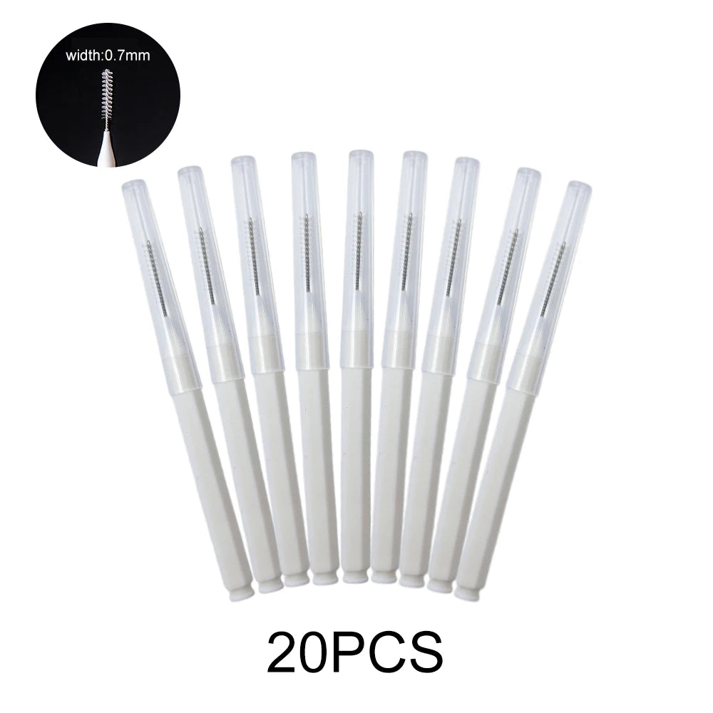 5/10/50PCS Mini Eyebrow Brush Brow Perm Brush Disposable Brow Lifting Brush Bendable Micro Eyelash Brush  Applicator Makeup Tool