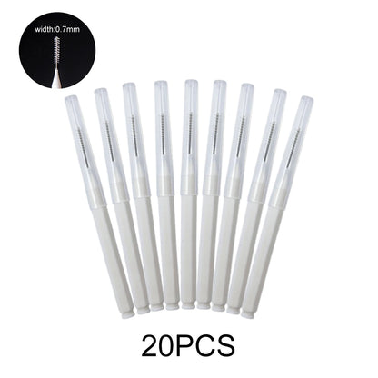 5/10/50PCS Mini Eyebrow Brush Brow Perm Brush Disposable Brow Lifting Brush Bendable Micro Eyelash Brush  Applicator Makeup Tool
