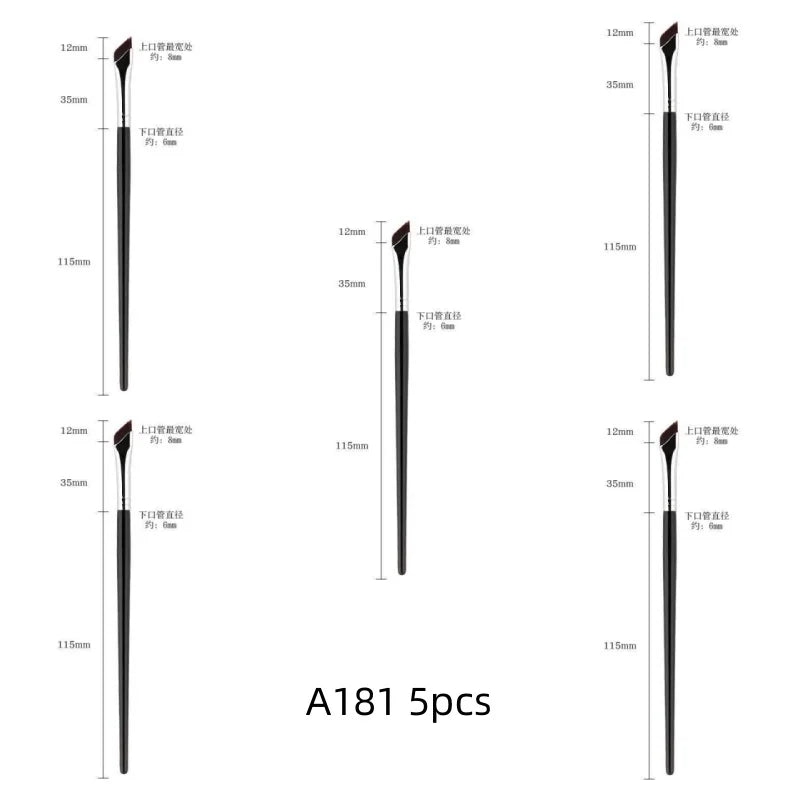 Upgrade Blade Eyeliner Brush Ultra Thin Fine Angle Flat Eyebrow Brush Liner Brow Place Makeup Brush Precise Detail Brush