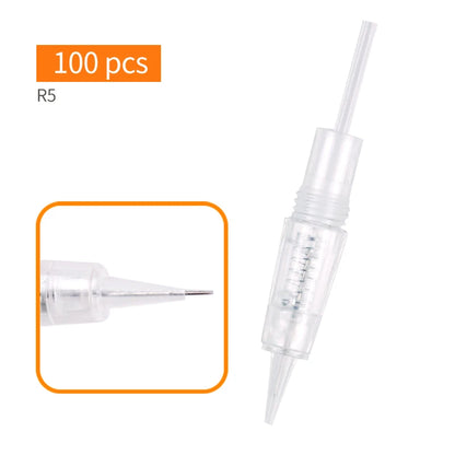 Tattoo Needles Disposable Sterilized Tattoo Needle For Eyebrow Eyeliner Makeup for Tattoo Machines Blunt R1 R2 R3 R5 R7 F3 F5 F7