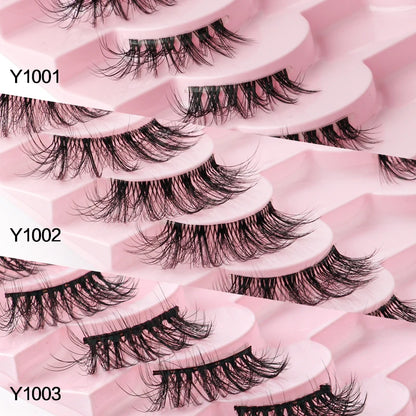 YSDO Half Eyelashes 3/5/10 Half Lashes Soft Natural Cat Eye Lashes Makeup Tool Extension Fluffy Faux Cils maquiagem Half Lashes
