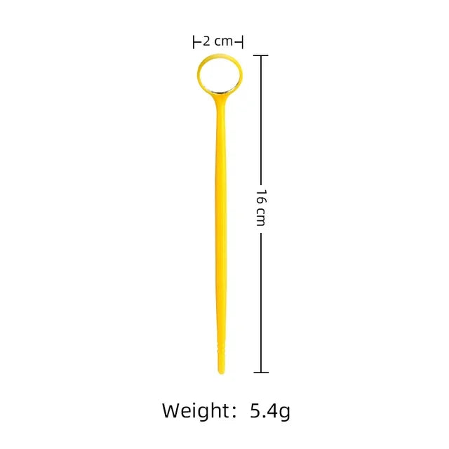 Eyelash Extension Grafting Mirror Magnifying Checking Stainless Steel Handle Plastic Mouth Oral Teeth Care Eyelashes Makeup Tool