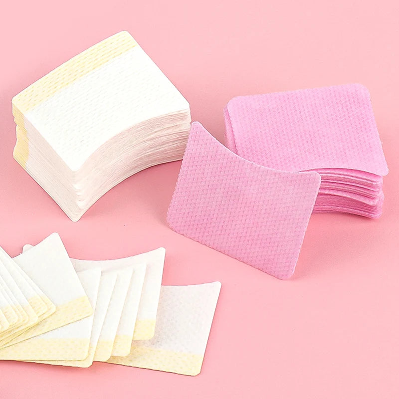 40/200Pcs Disposable Cotton Eyelashes Patch Sticker For Removing Eyelashes Under Eye Paper Patches Cleaning Tool Makeup Supplies