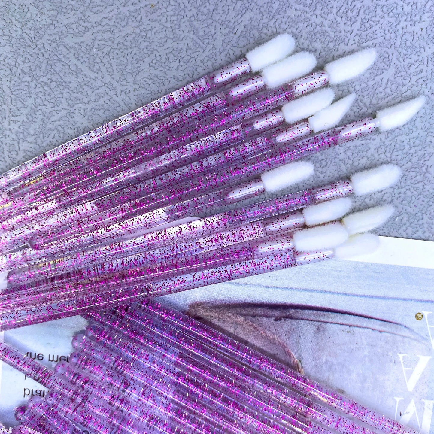 500pcs Disposable Lip Brush Makeup Brushes Eyelashes Extension Applicator Lipstick Wands Set Cosmetic Colourful Make Up Tools