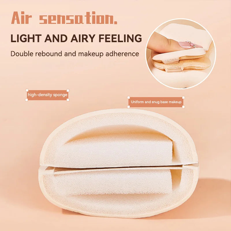 GECOMO powder puff set, with a soft and bouncy air cushion, flawless base makeup, setting cotton candy powder puff, gift set