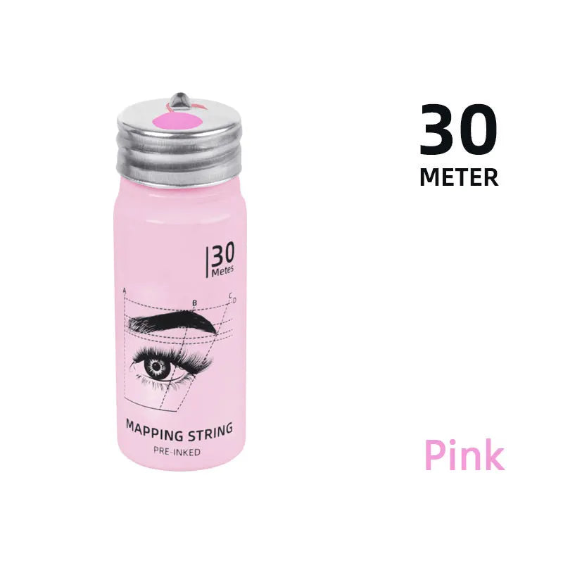 30m Microblading Pre-Inked Mapping String Eyebrow Makeup Dyingliner Thread Borw Permanent Positioning Measurement Tattoo Tools