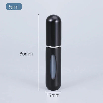 Refillable Perfume Spray Atomizer Aluminum Perfume Spray Scent Pump Perfume Atomizer Refillable Mini Bottle for Travel