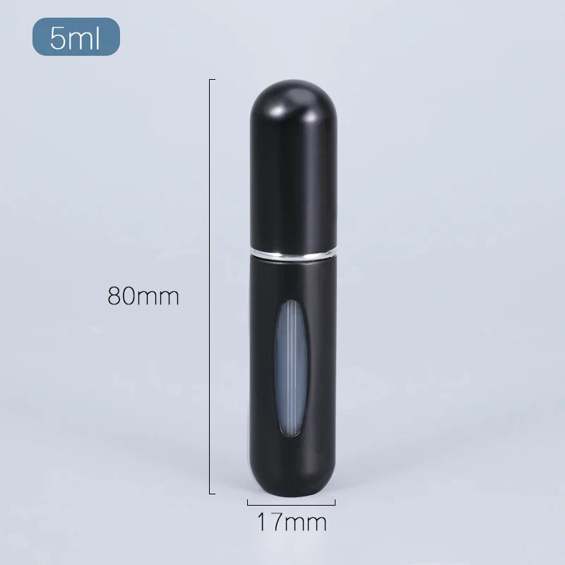 Refillable Perfume Spray Atomizer Aluminum Perfume Spray Scent Pump Perfume Atomizer Refillable Mini Bottle for Travel
