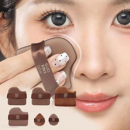 Cute Chocolate Biscuit Makeup Blender Puff Air Cushion Foundation Sponge Loose Powder Puffs Cosmetic Applicator Tool