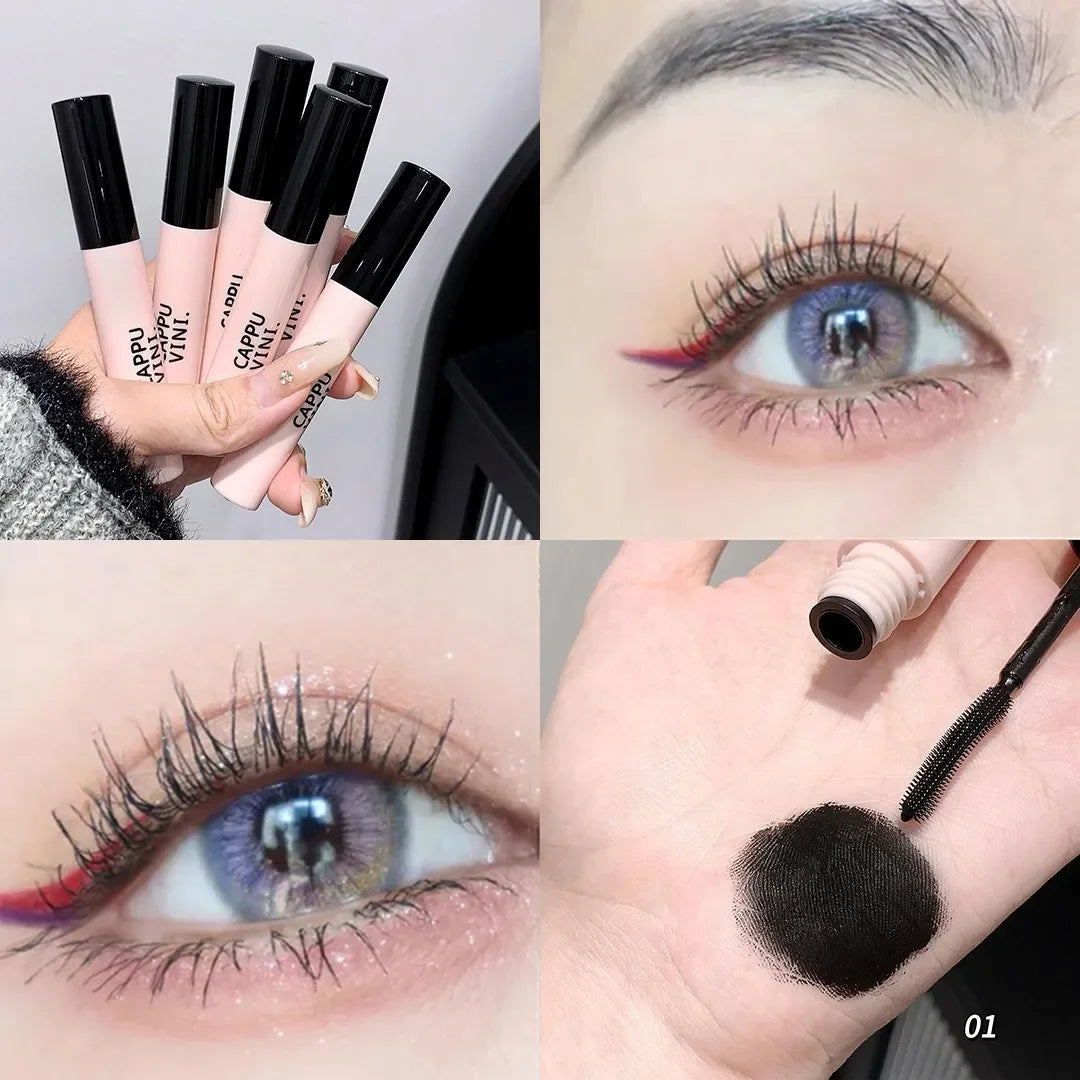 Black Brown Lash Eyelash Extension Mascara 3D Lengthening Natural Curling Eye Lashes Brush Beauty Makeup Long-wearing Mascara