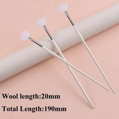 Practical Facial Brushes Fan Makeup Brushes Portable Mask Brush Cosmetic Tools for Women Flexible Facial Soft Mask Applicator