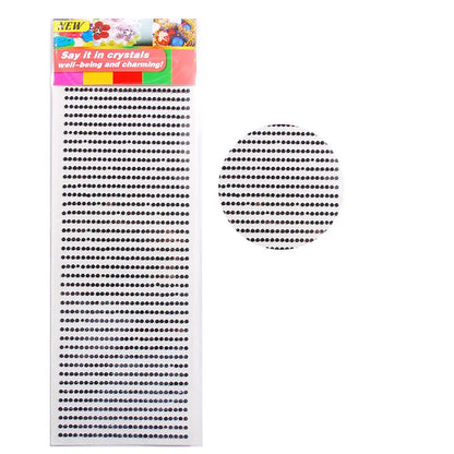 New 3mm Rhinestones for Face Makeup Crystals Bright Face Jewelry Gems Stickers Children's Stickers Adhesive Glitters for Face
