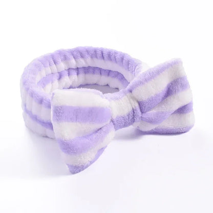 Women Makeup Coral Fleece Headband Wash Face Soft Hair Holder Elastic Top Knot Hairbands Girl Headwear Hair Accessories