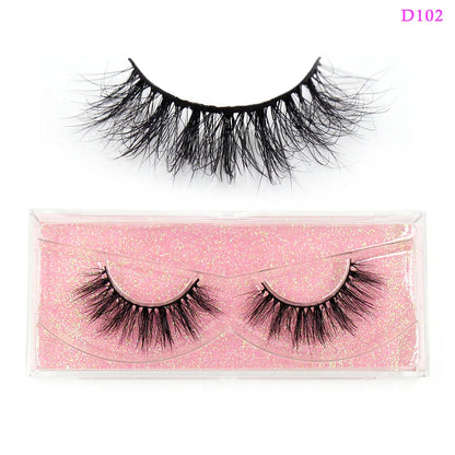 LEHUAMAO Eyelashes 3D Mink Lashes natural mink lashes for daily wear soft lashes Eyelash extension real Eyelash for makeup D103