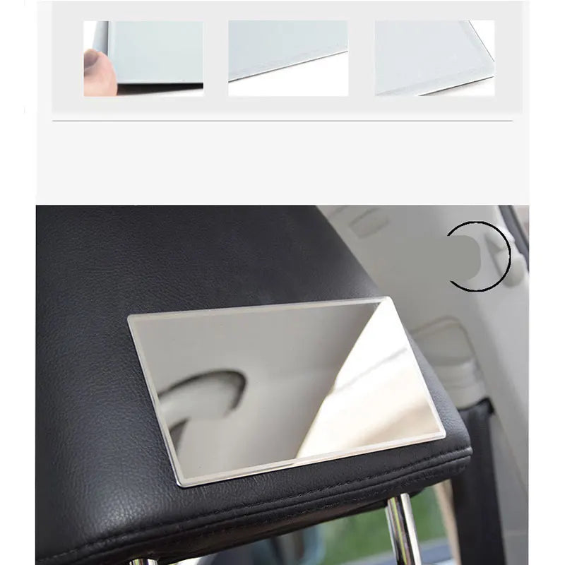 Car Makeup Mirror Car Stainless Steel Portable Auto Sun-Shading Visor HD Mirrors Car Interior Mirror Universal Car-styling