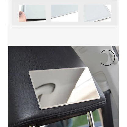 Car Makeup Mirror Car Stainless Steel Portable Auto Sun-Shading Visor HD Mirrors Car Interior Mirror Universal Car-styling