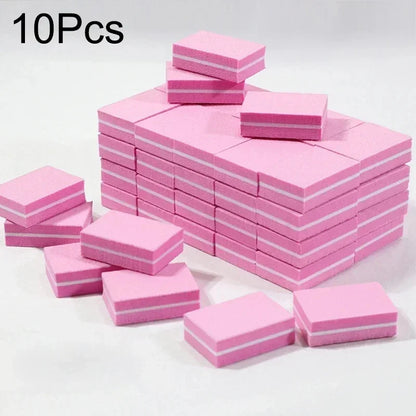 50Pcs Professional Mini Nails Art buffer File 100/180 Sandpaper Manicure Tips Care File Sanding Polishing Accessories Tools