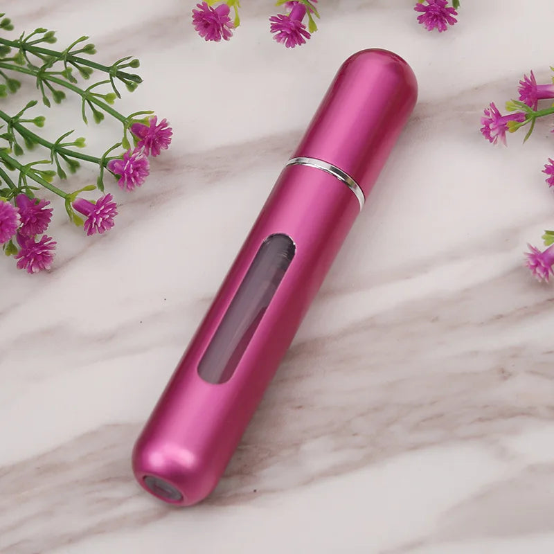 8/10ml Mini Portable Refillable Perfume Bottle Atomizer Pump Aluminum Spray Bottle Cosmetic Container Travel Makeup Tools