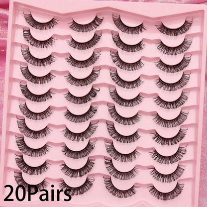 AYRMILLA 5/20Pairs 3D Mink Lashes Natural False Eyelashes Dramatic Thick Fake Eyelash Extension Faux Cils Wholesale Makeup Tools