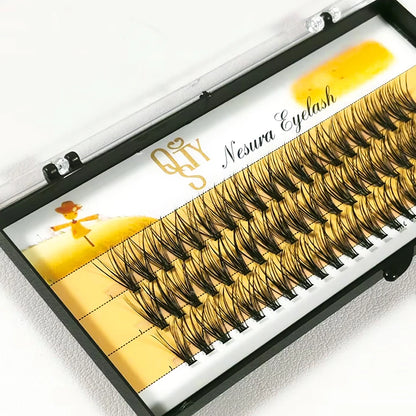 High Quality 60 Cluster 20D Black Bushy Mink Individual Eyelashes Extension Professional False Eye Lashes Faux Soft Makeup Tools