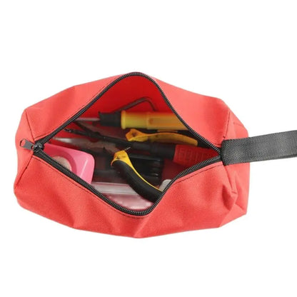 Oxford Canvas Waterproof Storage Hand Tool Bag Screws Nails Drill Bit Metal Parts Fishing Travel Makeup Organizer Pouch Bag Case