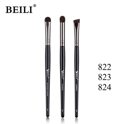 1/3pcs Professional Classic Natural Eye Makeup Brushes Set Eyeshadow Eyebrow Blending Smokey Black Beauty Make up Brushes