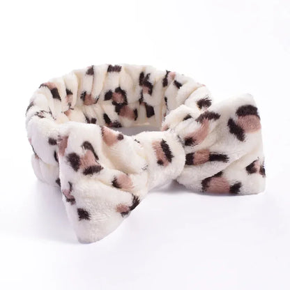 Women Makeup Coral Fleece Headband Wash Face Soft Hair Holder Elastic Top Knot Hairbands Girl Headwear Hair Accessories