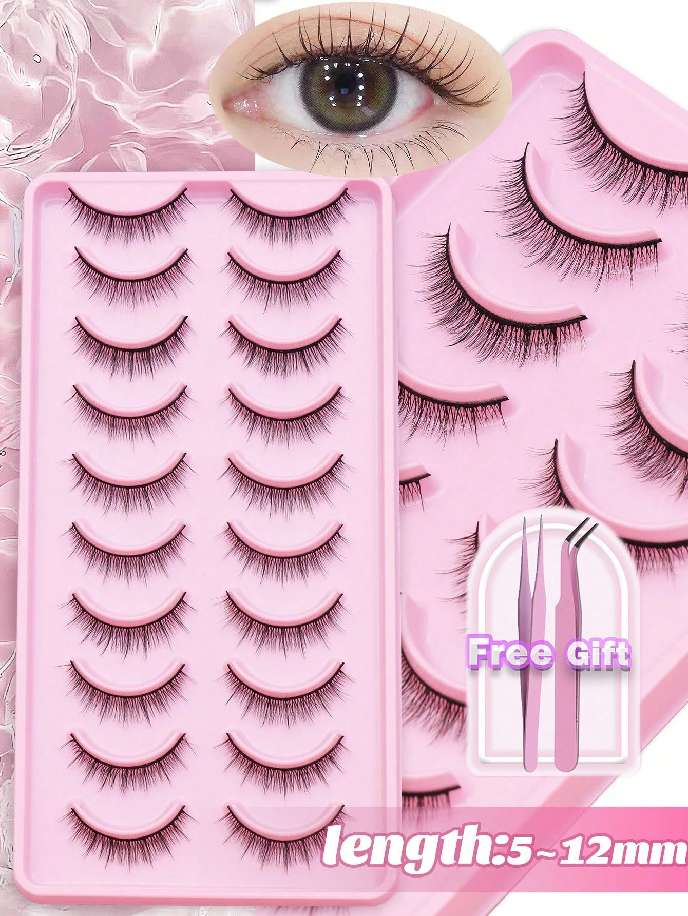 5/10Pairs 3D Mink Lashes Natural Eyelashes Dramatic False Eyelashes Faux Cils Makeup Wholesale Fake Eyelash Extension maquiagem