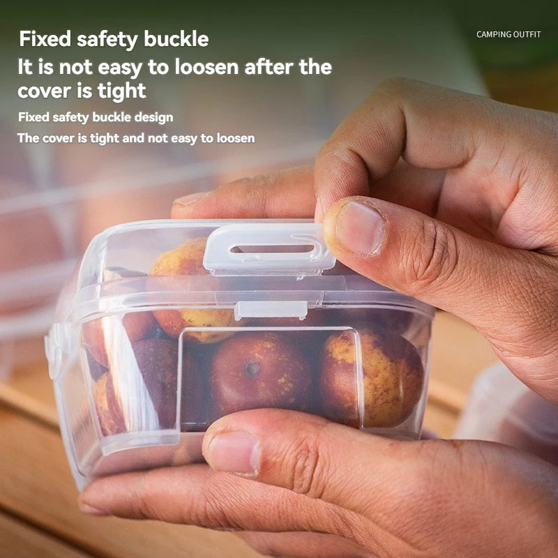 3/4/8 Travel Anti Drop Outdoor Egg Storage PP Box Portable Camping Shatter Egg Tray, Makeup Egg Storage Plastic Dustproof Box
