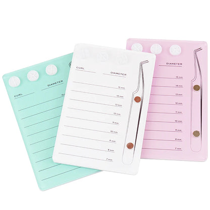 5.3mm Eyelash Extension Scale Holder Display Plate Magnetic Acrylic Lash Board With Glue Pallet Cup Fake Eyelash Pad Makeup Tool