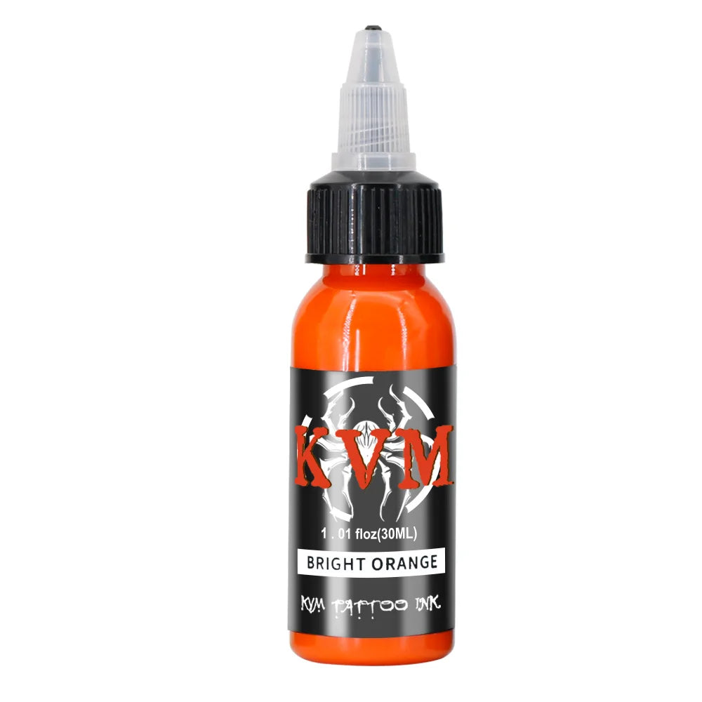 KVM 30ml/1oz 14-colors Tattoo Ink Pigment Body Art Tattoo Kits Professional Beauty Paints Makeup Tattoo Supplies Semi-permanent