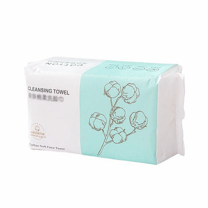 100 Pumps Thickened Disposable Face Towel 100Cotton Soft Fabric Travel Cleansing Dry Wet Makeup Remover Pearl Cotton Reusable