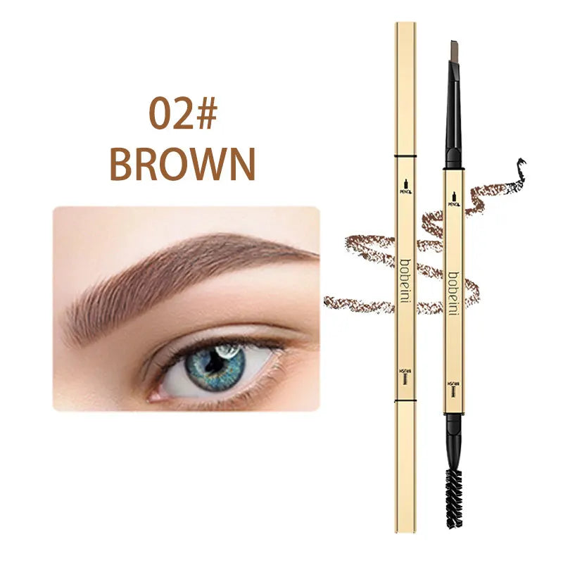 6-color small gold eyeliner pen - double-ended long-lasting eyeliner, waterproof and non-marring eyeliner, brush-style eyeliner