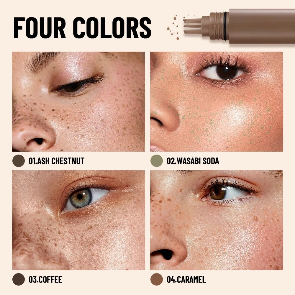 1pc Natural Freckle Stamp Pen Waterproof and Sweatproof - Quick-drying Natural and Delicate Freckle Makeup Multi-scene Use