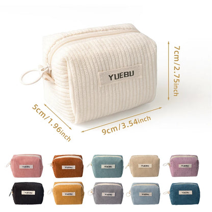 Fashionable Portable Coin Purse, Zipper Style Makeup Tool Storage Bag, Women'S Carry On Bag For Storing Change, Beauty Tool Bags